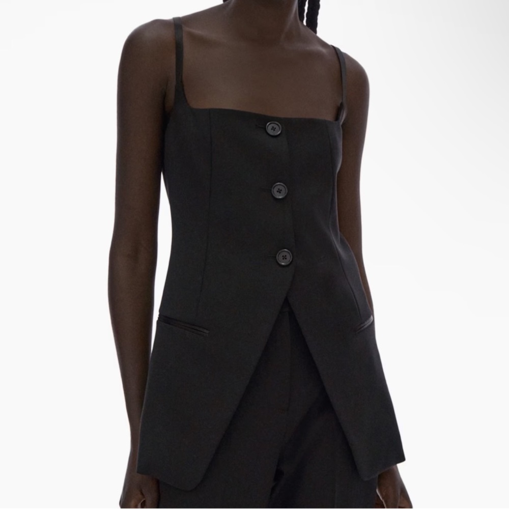 Helmut Lang Sleeveless Blazer Top
